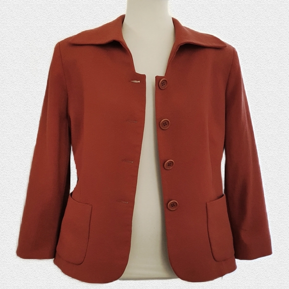 Anthea Crawford 100% New Wool Women's Blazer Size 16 - Picture 4 of 10